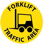 Forklift Traffic Area 17" diam